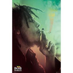 Bob Marley - Smoking Profile 24x36 Standard Wall Art Poster