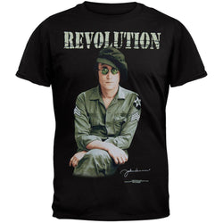 John Lennon - Revolution Black T-Shirt