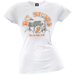 Rolling Stones - Drums 1976 Juniors T-Shirt