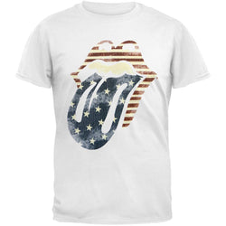 Rolling Stones - Distressed Flag Tongue Soft T