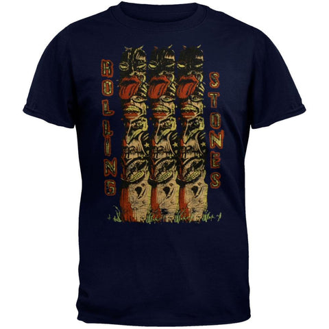 Rolling Stones -Statues Navy T-Shirt