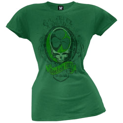 Grateful Dead - Boston 1977 Juniors Green T-Shirt