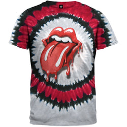 Rolling Stones - Tongue Tie Dye T-Shirt - Large