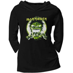 Iron Maiden - California Juniors Hooded 3/4 Sleeve T-Shirt