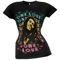 Bob Marley - One Love Peace Graphic Juniors T-Shirt