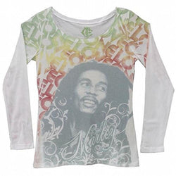 Bob Marley - One Love Juniors Long Sleeve T-Shirt
