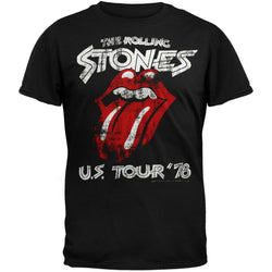 Rolling Stones - US Tour 78 Charcoal Soft T-Shirt