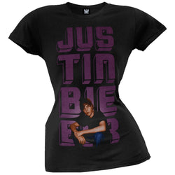 Justin Bieber - Glow Photo Juniors T-Shirt
