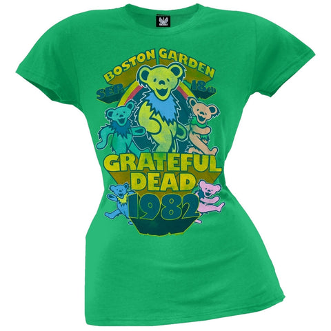 Grateful Dead - Boston Juniors Green T-Shirt