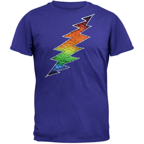Grateful Dead - Lightning Bolt Blue Adult T-Shirt