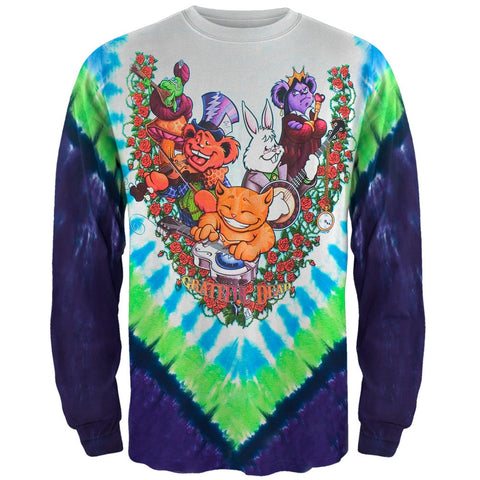 Grateful Dead - Wonderland Jamband Tie Dye Long Sleeve T-Shirt