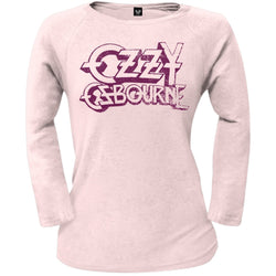Ozzy Osbourne - Logo Pink Premium Girls Juvy Long Sleeve T-Shirt