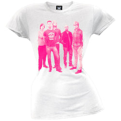 Maroon 5 - Pink Halftone Photo Juniors T-Shirt