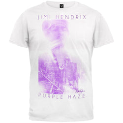 Jimi Hendrix - Purple Haze Smokey White T-Shirt