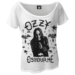 Ozzy Osbourne - Crosses & Bats Juniors Dolman T-Shirt