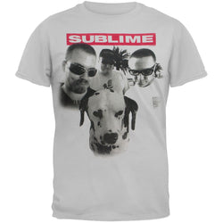Sublime - Group Photo With Lou Dog Adult Soft T-Shirt