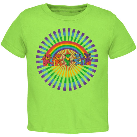 Grateful Dead - Rainbow Bears Keylime Toddler T-Shirt