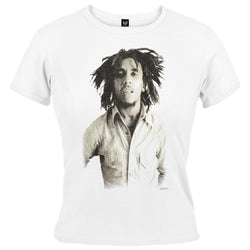 Bob Marley - Sepia Juniors Babydoll T-Shirt