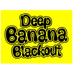 Deep Banana Blackout - Bubble Logo Sticker