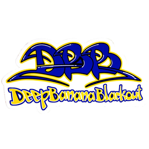 Deep Banana Blackout - Tag Logo Sticker
