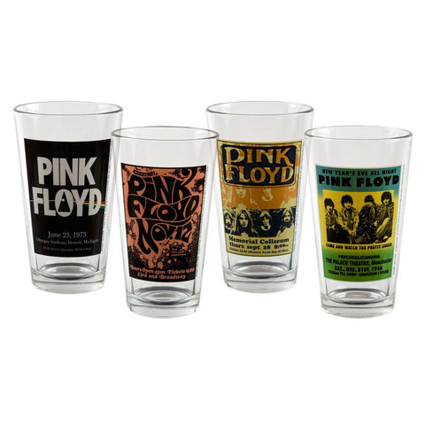 Pink Floyd - Poster 4-Pack Pint Glass Set