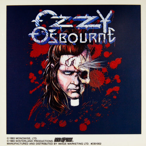 Ozzy Osbourne - Spike Face Cling-On Sticker