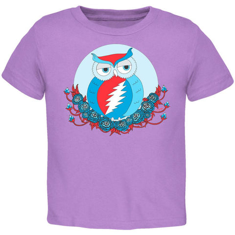 Grateful Dead - Steal Your Face Owl Lavender Toddler T-Shirt