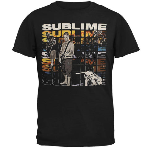 Sublime - Multi Logo With Dog Soft Adult T-Shirt
