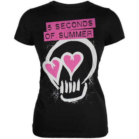 5 Seconds of Summer - Heart Skull Juniors T-Shirt