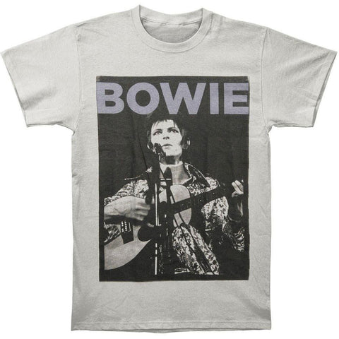 David Bowie - Acoustic Guitar Adult T-Shirt