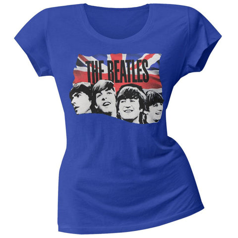The Beatles - Flag Faces Soft Juniors T-Shirt
