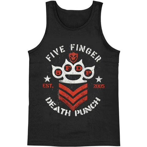 Five Finger Death Punch - Chevron Military Adult Muscle T-Shirt