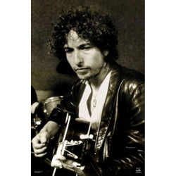 Bob Dylan - Guitar Sepia Tone 24x36 Standard Wall Art Poster