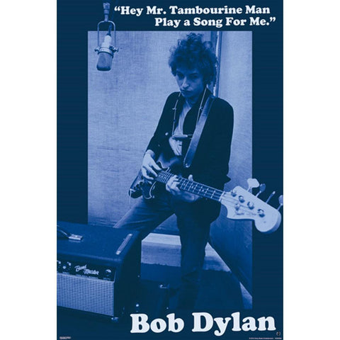 Bob Dylan - Mr. Tambourine Man 24x36 Standard Wall Art Poster