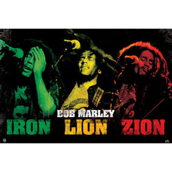Bob Marley - Iron Lion Zion 24x36 Standard Wall Art Poster
