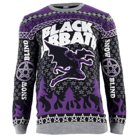 Black Sabbath - Flying Demon Ugly Christmas Adult Sweater