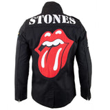 Rolling Stones - Tongue Adult Military Jacket