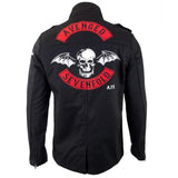 Avenged Sevenfold - Wing Skull Moto Seal Adult Military Jacket