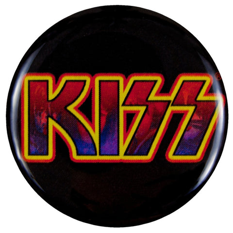 Kiss - Logo Circle Button Magnet