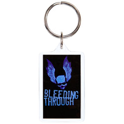 Bleeding Through - Winged Skull Keychain