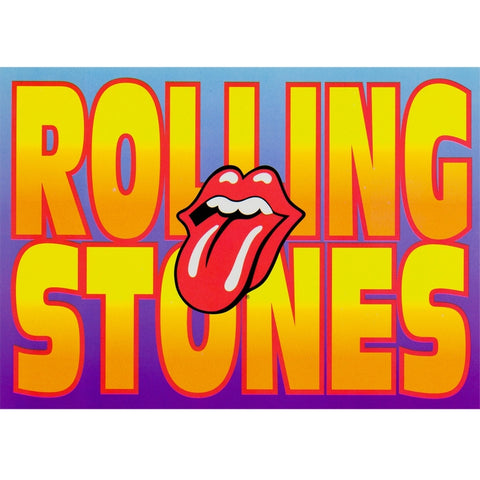 Rolling Stones - Name & Tongue Postcard