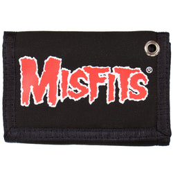 Misfits - Skull & Logo Nylon Tri-Fold Wallet