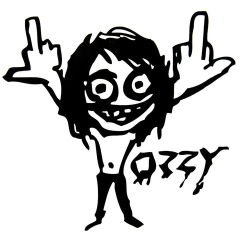 Ozzy Osbourne - Double Bird Cutout Decal