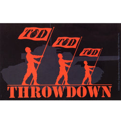 Throwdown - Flag Decal 3.5" x 3.5"
