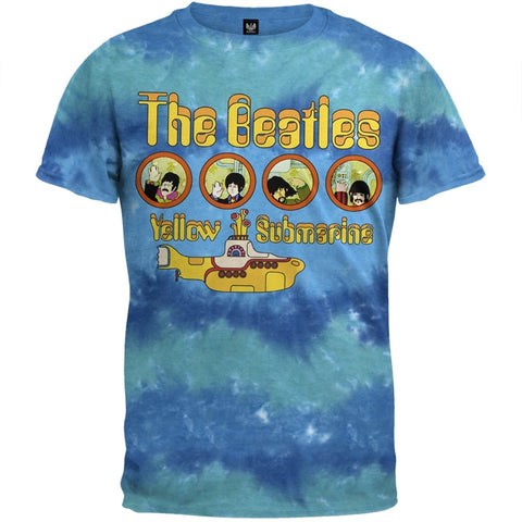 Beatles - Yellow Sub Blue Tie Dye T-Shirt
