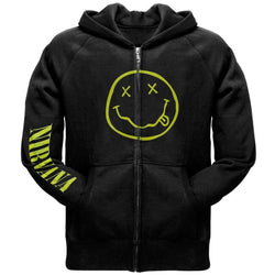 Nirvana - Smiley Zip Hoodie