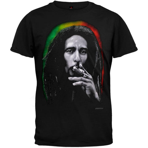 Bob Marley - Smoking Black T-Shirt