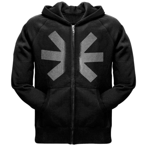 Red Hot Chili Peppers - Grey Asterisk Adult Zip Hoodie