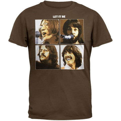 The Beatles - Let It Be Brown T-Shirt