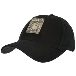 Nirvana - Metal Badge Fitted Baseball Cap